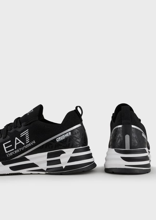 Ea7 Emporio Armani Utbildare Crusher Distance Kni Svart EU 47 1/3 Man