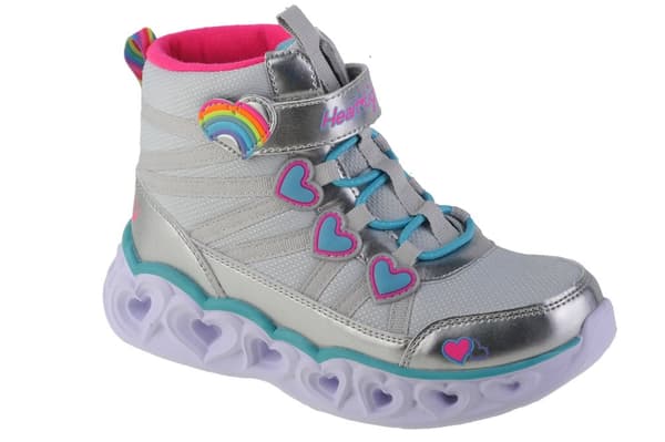 Skechers Sweetheart Lights - Sweet Styling 302668L-SMLT, för Tjej, Vinterkängor, silver