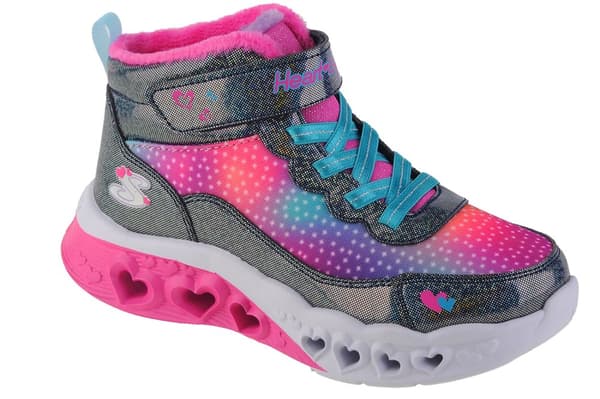 Skechers Flutter Heart Lights - Simple Amor 302677L-NVMT, för Tjej, Vinterkängor, marinblå Navy 33