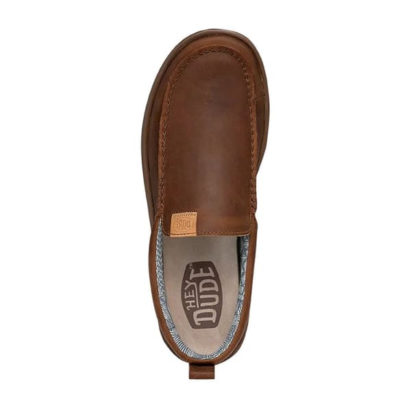 Hey Dude Skor Wally Grip Moc Craft Leather Brun EU 41 Man