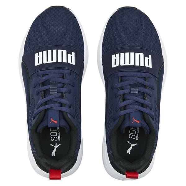 Puma Junior Løbesko Wired Run Pure Sort EU 38 1/2 Dreng