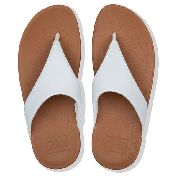 Fitflop Flip Flops Lulu Leather Vit EU 36 Kvinna