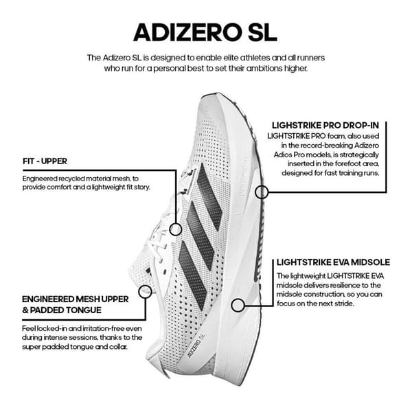 Adidas Löparskor Adizero Sl Röd EU 40 2/3 Kvinna