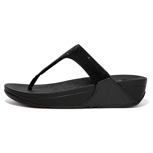 Fitflop Sandaler Lulu Crystal Emb Svart EU 39 Kvinna