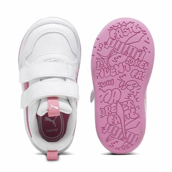 Sportskor för barn Puma Multiflex Sl V Vit Rosa - 39