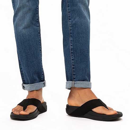 Fitflop Slides Surfer Svart EU 46 Man
