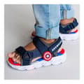 Miniatyrbild 3 av 7: Children's sandals The Avengers Blue