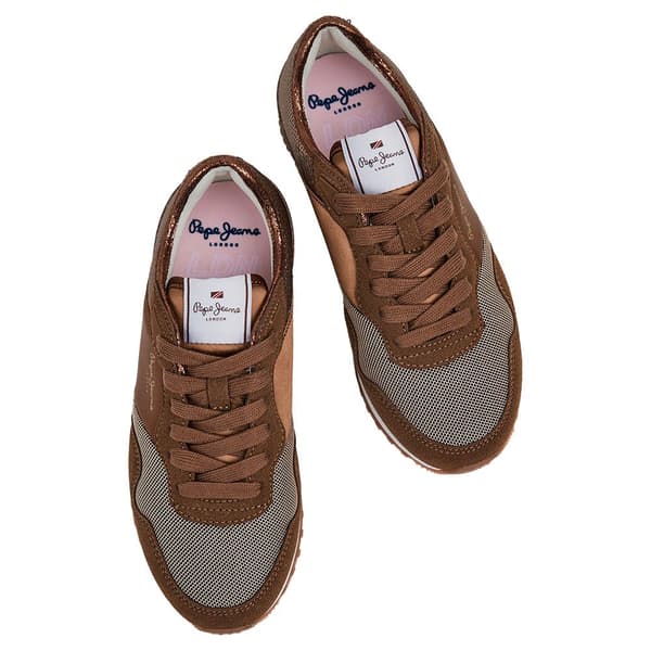 Pepe Jeans Valmentajat London Sequins Ruskea EU 36 Nainen