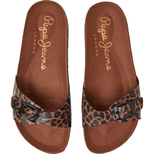 Pepe Jeans Sandaalit Oban Leopard Ruskea EU 37 Nainen