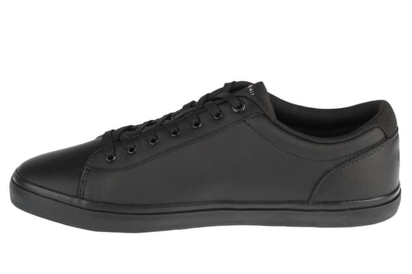 Tommy Hilfiger Essential Leather Vulc Stripes FM0FM03722-BDS, Man, Sneakers, svart