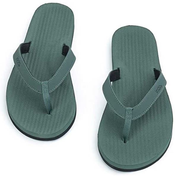 Indosole Flip Flops Essentials Grönt EU 37-38 Kvinna