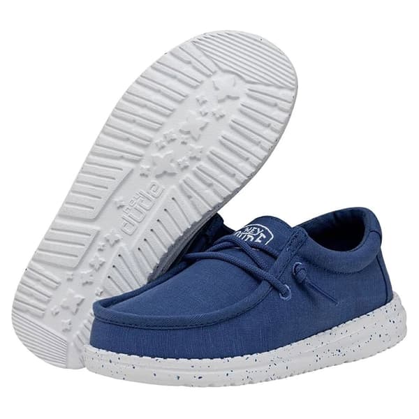 Hey Dude Ungdomsskor Wally Slub Canvas Blå EU 32 Pojke