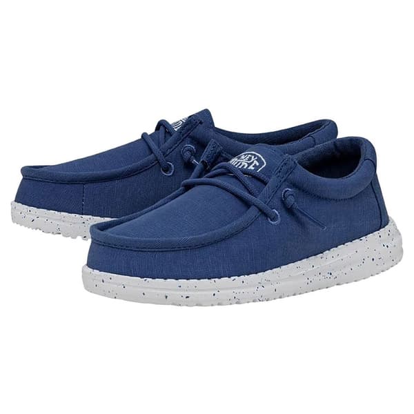 Hey Dude Ungdomsskor Wally Slub Canvas Blå EU 32 Pojke