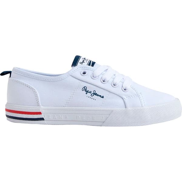 Pepe Jeans Låg Topp Tränare Brady Basic Vit EU 39 Pojke