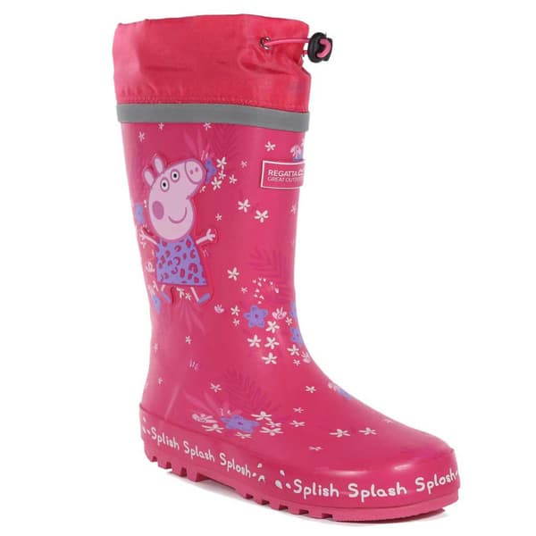 Regatta Wellingtons Peppa Splash Rød,Rosa EU 27 Dreng