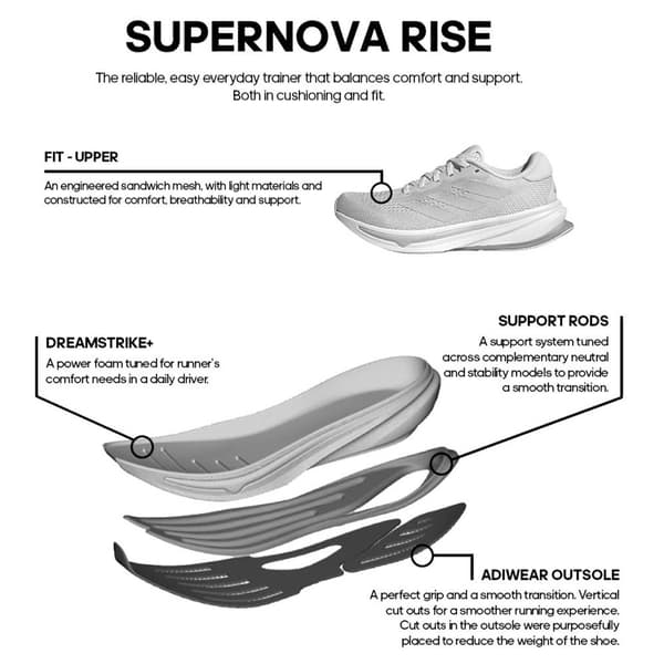 Adidas Lenkkitossut Supernova Rise EU 38 Nainen