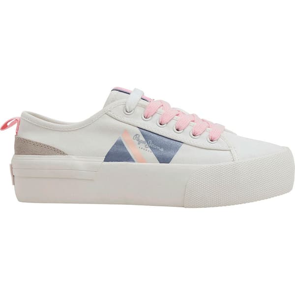 Pepe Jeans Matalat Kouluttimet Allen Flag Color Valkoinen EU 37 Nainen