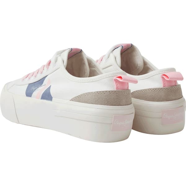 Pepe Jeans Matalat Kouluttimet Allen Flag Color Valkoinen EU 37 Nainen