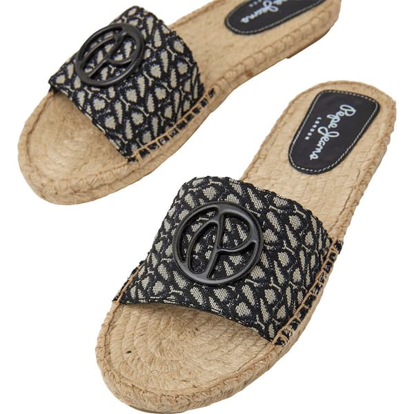 Pepe Jeans Sandaler Siva Jacquard Svart EU 38 Kvinna