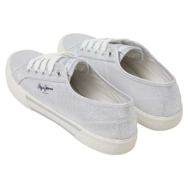 Pepe Jeans Matalat Kouluttimet Brady Party Hopeinen EU 36 Nainen