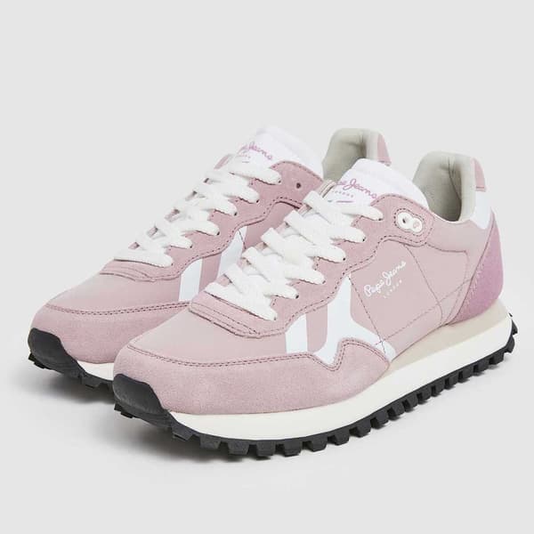 Pepe Jeans Valmentajat Brit-on Print Pinkki EU 38 Nainen