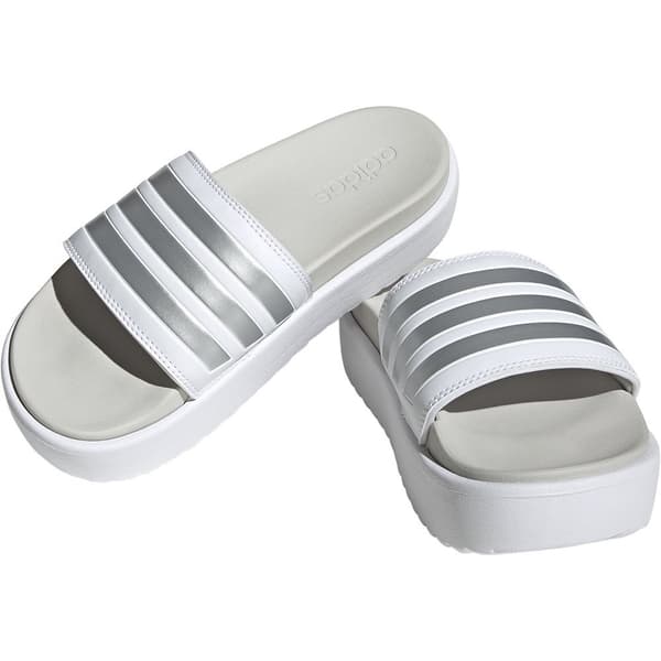 Adidas Slides Adilette Platform Vit EU 42 Kvinna