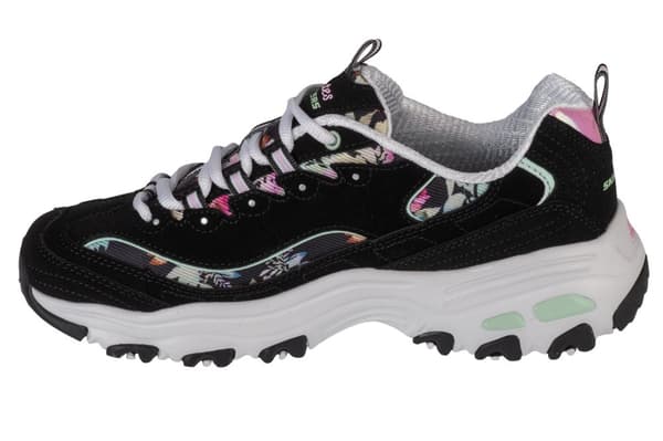 Skechers D'Lites-Blooming Fields 149794-BKMT, Kvinde, Sneakers, sort