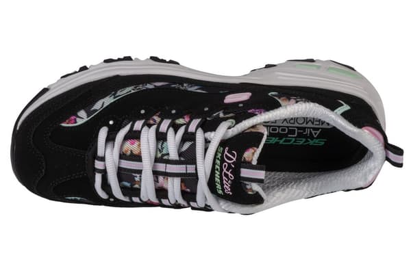 Skechers D'Lites-Blooming Fields 149794-BKMT, Kvinde, Sneakers, sort