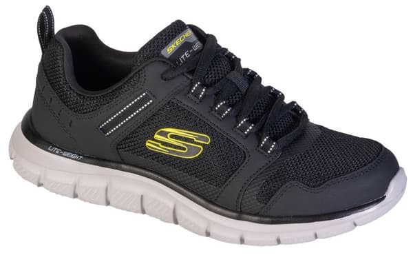 Skechers Track-Knockhill 232001-BKLM, Mand, Sneakers, sort