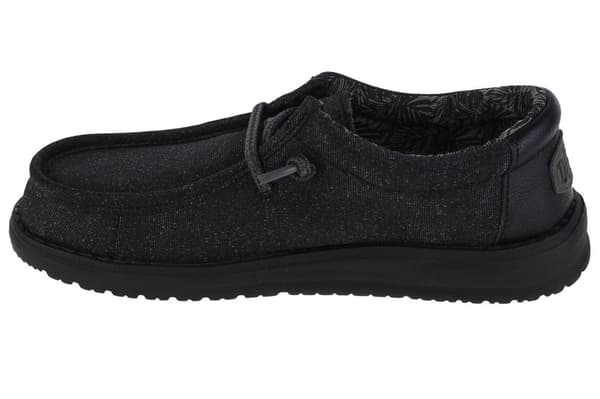 Hey Dude Wally Youth Basic 40041-001, til Dreng, Sneakers, sort