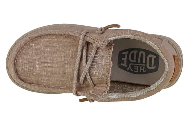 Hey Dude Wally Youth Basic 40041-205, til Dreng, Sneakers, beige