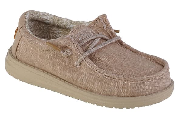 Hey Dude Wally Youth Basic 40041-205, til Dreng, Sneakers, beige