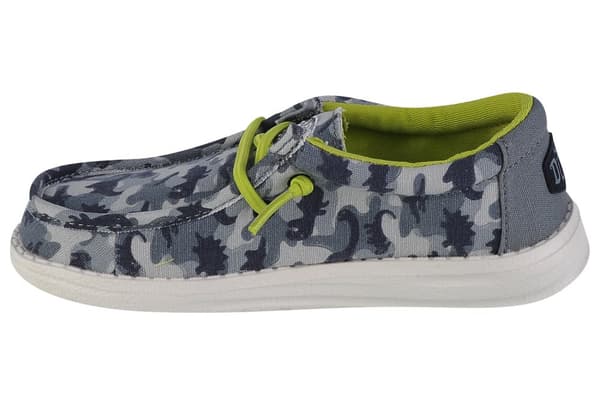 Hey Dude Wally Youth Camodino 40043-425, för Pojke, Sneakers, grå