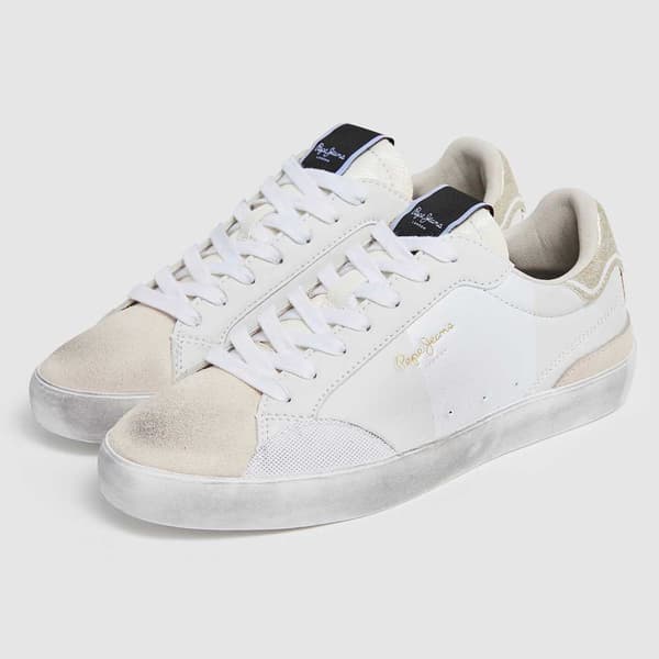 Pepe Jeans Utbildare Lane Moon Vit EU 37 Kvinna