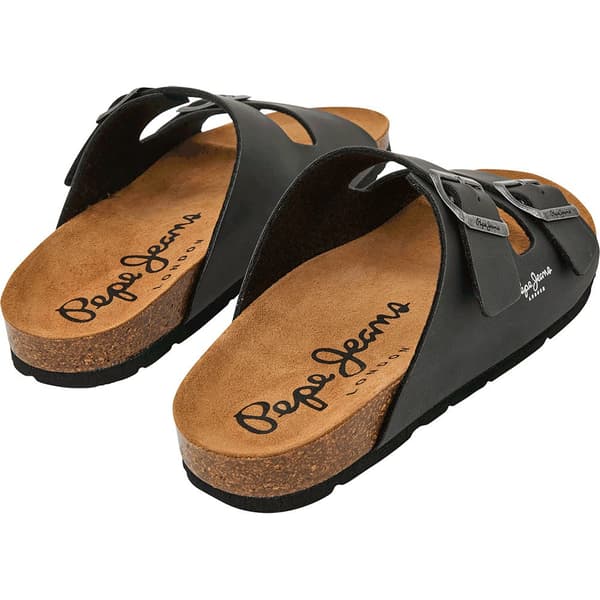 Pepe Jeans Sandaler Bio Double Kansas Sort EU 40 Mand