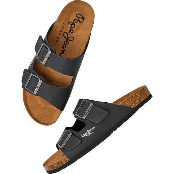 Pepe Jeans Sandaler Bio Double Kansas Sort EU 40 Mand