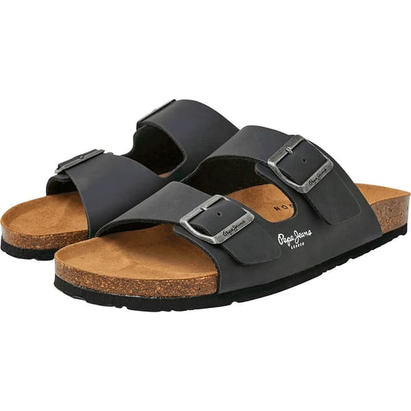 Pepe Jeans Sandaler Bio Double Kansas Sort EU 40 Mand