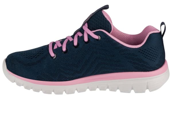 Skechers Graceful - Get Connected 12615-NVPK, Kvinna, Sneakers, marinblå