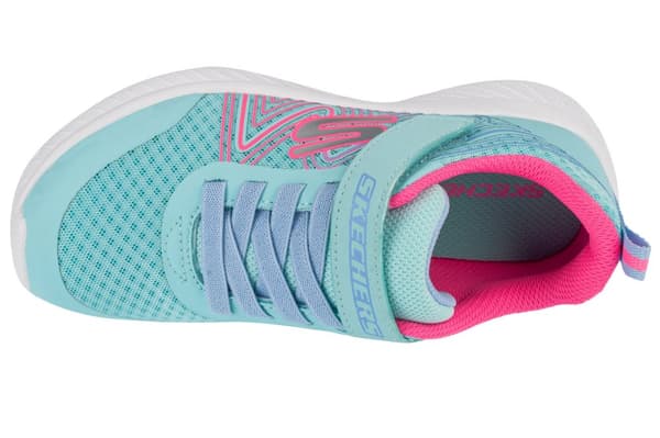 Skechers Microspec Plus - Swirl Sweet 303535L-AQPK, til Pige, Sneakers, blå
