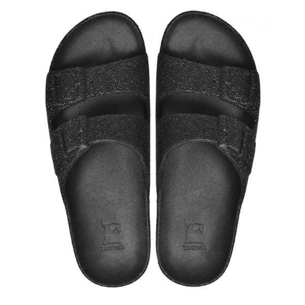 Cacatoes Slides Caipirinha Glitter Svart EU 38 Kvinna