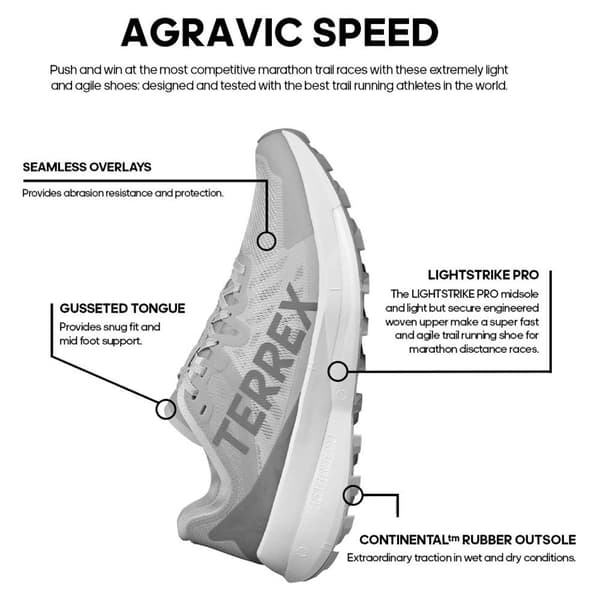 Adidas Trail Löparskor Terrex Agravic Speed  EU 43 1/3 Man