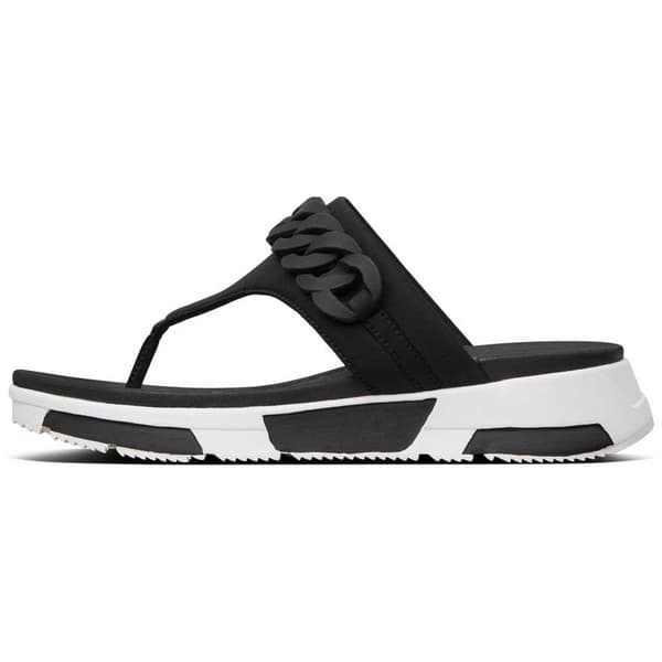 Fitflop Flip Flops Heda Chain Toe-thong Svart EU 36 Kvinna