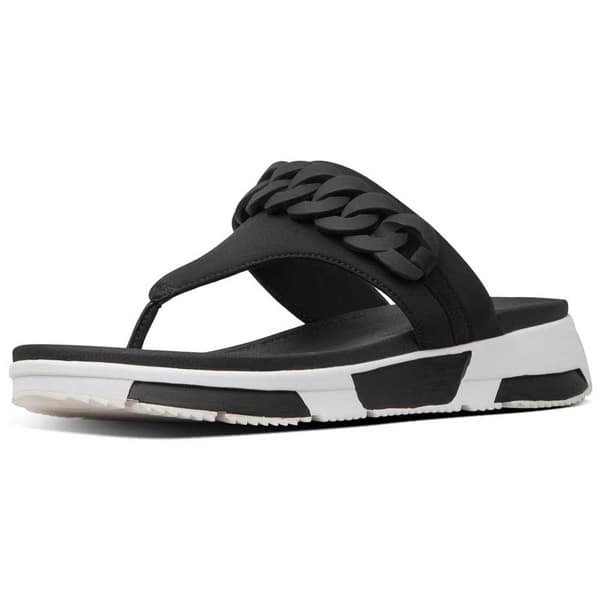 Fitflop Flip Flops Heda Chain Toe-thong Svart EU 36 Kvinna