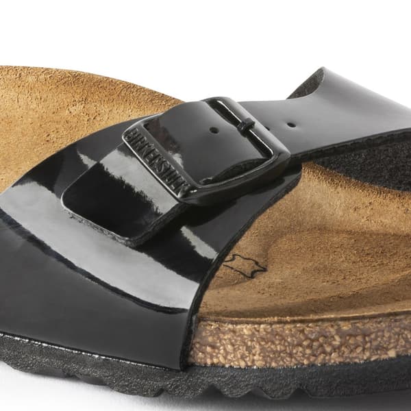 Birkenstock Smalle Sandaler Madrid Birko-flor Patent Etroit Brun EU 37 Kvinde