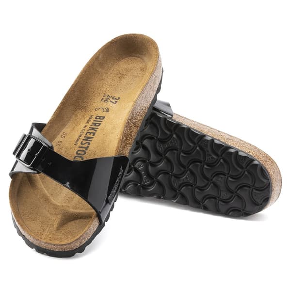 Birkenstock Smalle Sandaler Madrid Birko-flor Patent Etroit Brun EU 37 Kvinde