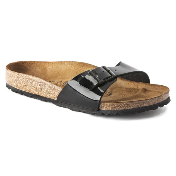 Birkenstock Smalle Sandaler Madrid Birko-flor Patent Etroit Brun EU 37 Kvinde