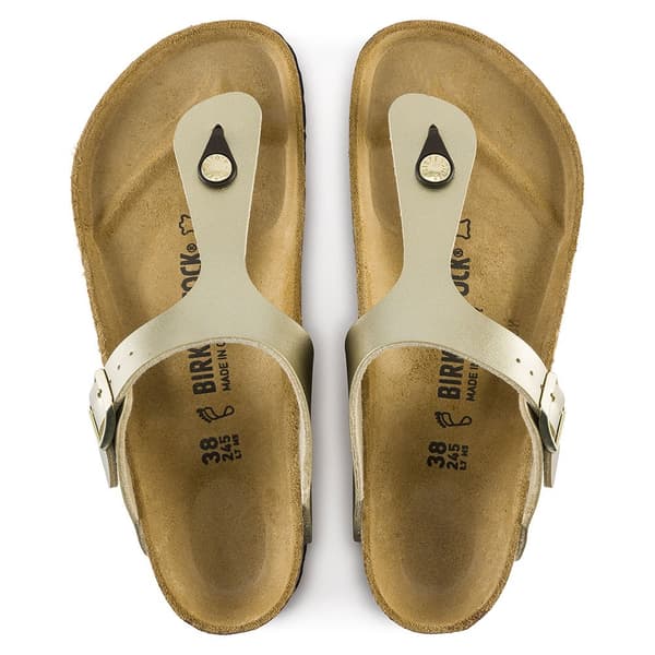 Birkenstock Sandaler Gizeh Gylden EU 40 Kvinde
