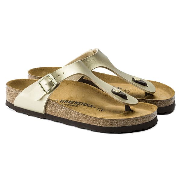 Birkenstock Sandaler Gizeh Gylden EU 40 Kvinde