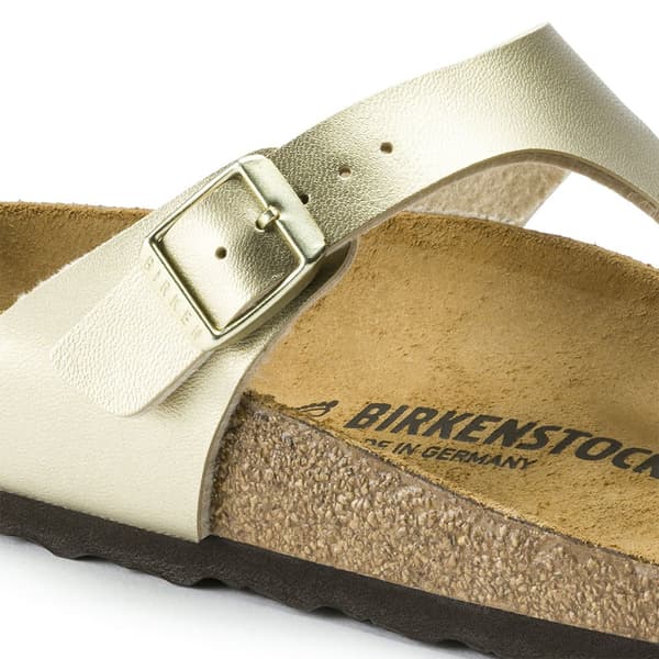 Birkenstock Sandaler Gizeh Gylden EU 40 Kvinde