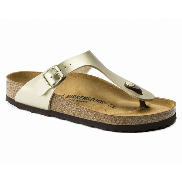 Birkenstock Sandaler Gizeh Gylden EU 40 Kvinde